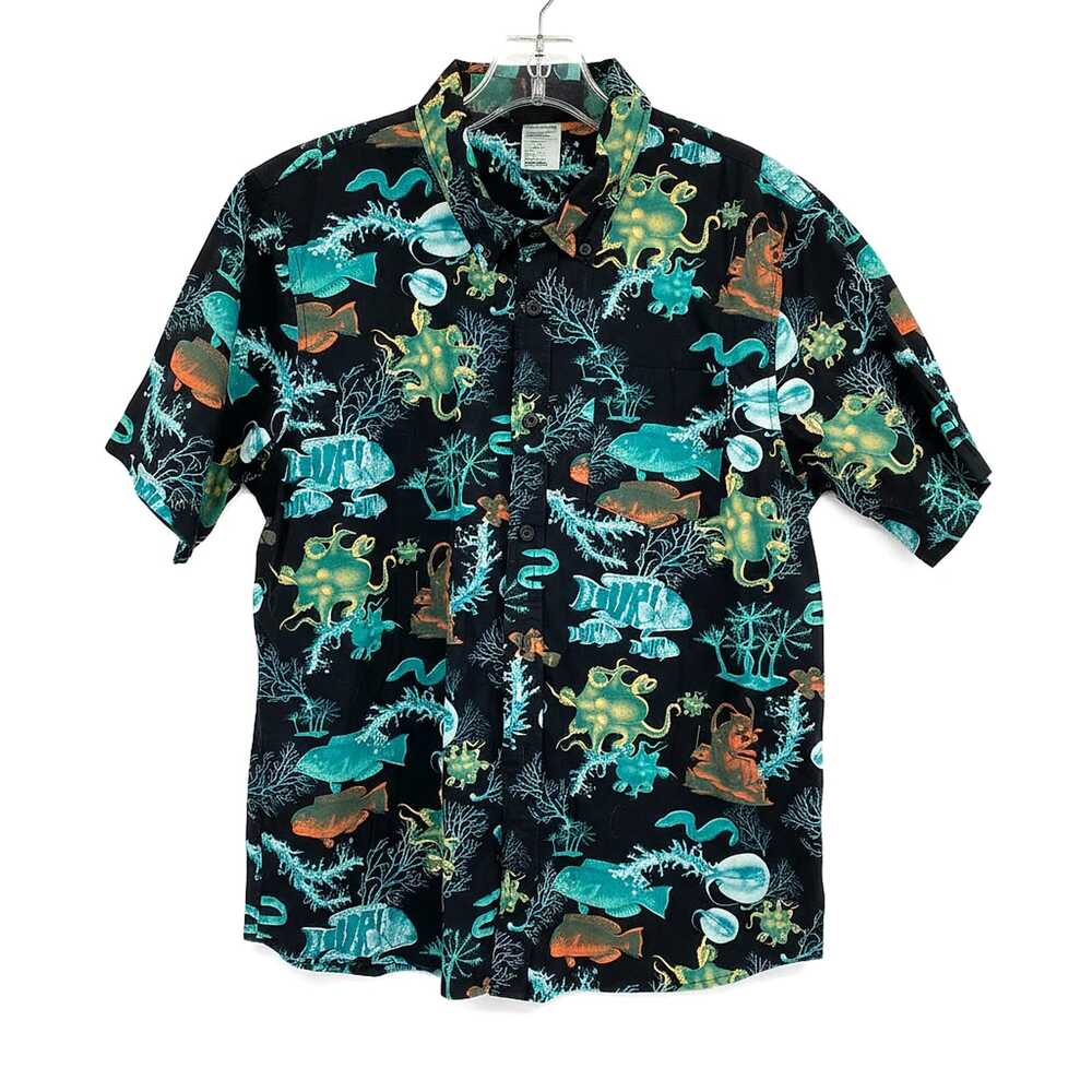 LRG Black Cotton Short Sleeve Shirt | Men’s S Sea Creature